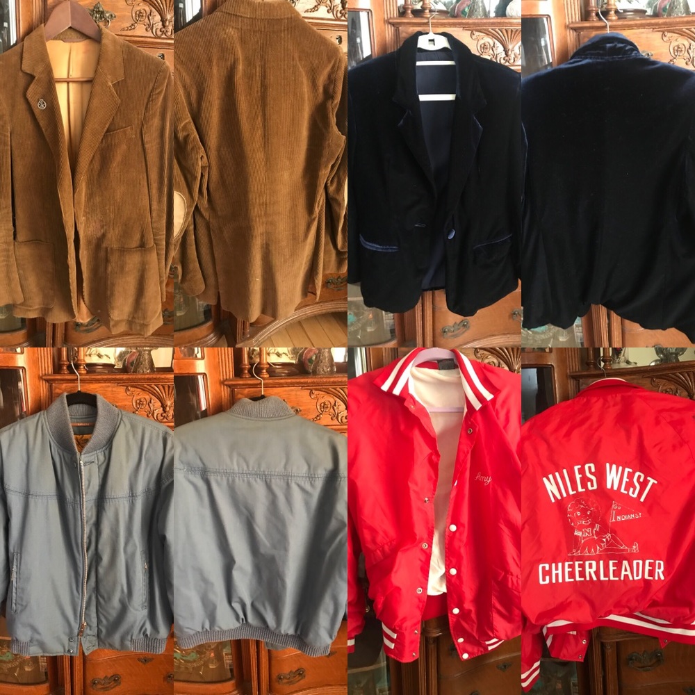 Tons of vintage jackets!!!! Prices listed in pics